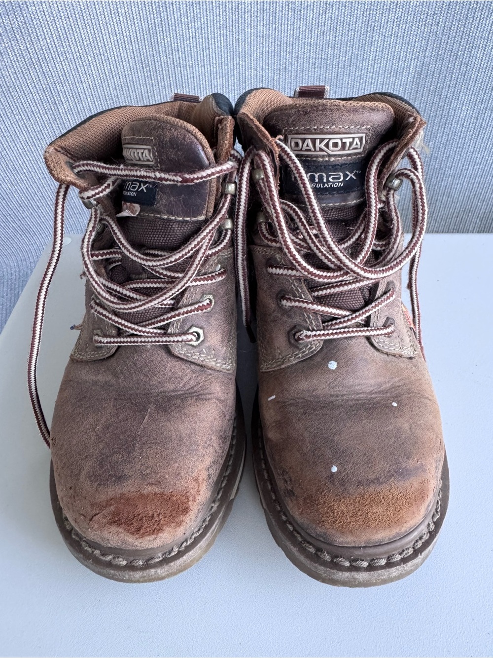 Dakota Women’s Steel Toe Work Boots - Brown Leather Lace-Up
